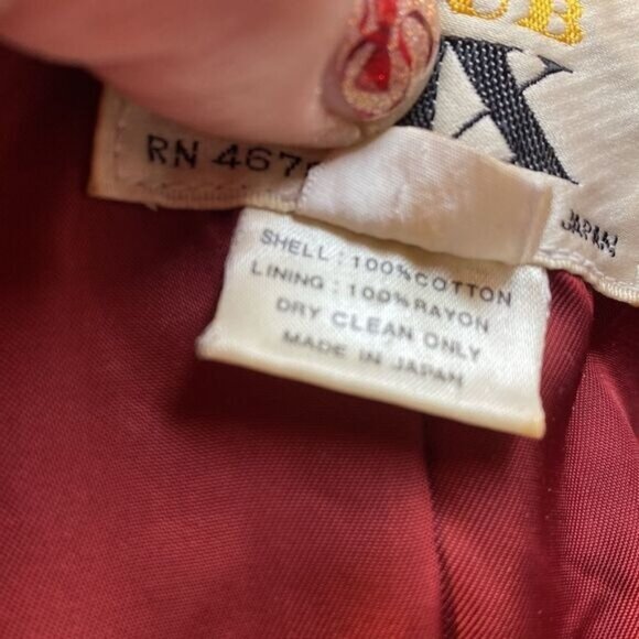 Vintage Club XIX Red Velvet Blazer Jacket Size 8 - Picture 10 of 11